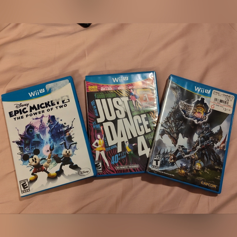 WII U Game Bundle (3 Games)